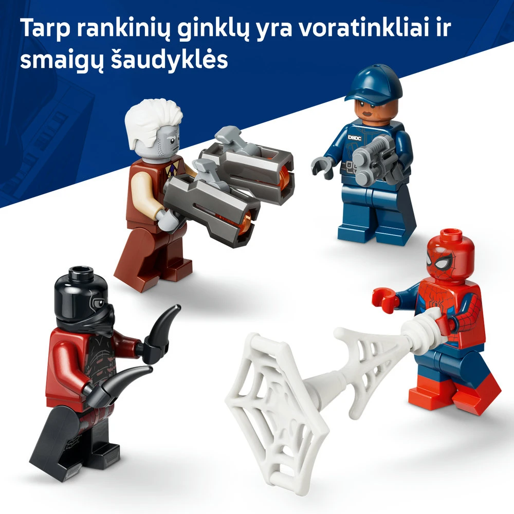 LEGO® ǀ Marvel Žmogaus voro kalinių transporterio gaudynės 76349