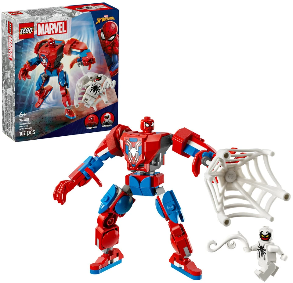LEGO® Marvel Žmogaus voro robotas prieš Anti-Venom (76308)