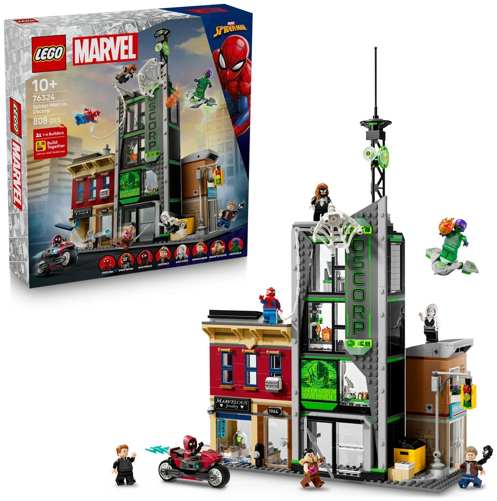 LEGO Marvel Žmogus voras prieš „Oscorp“ 76324