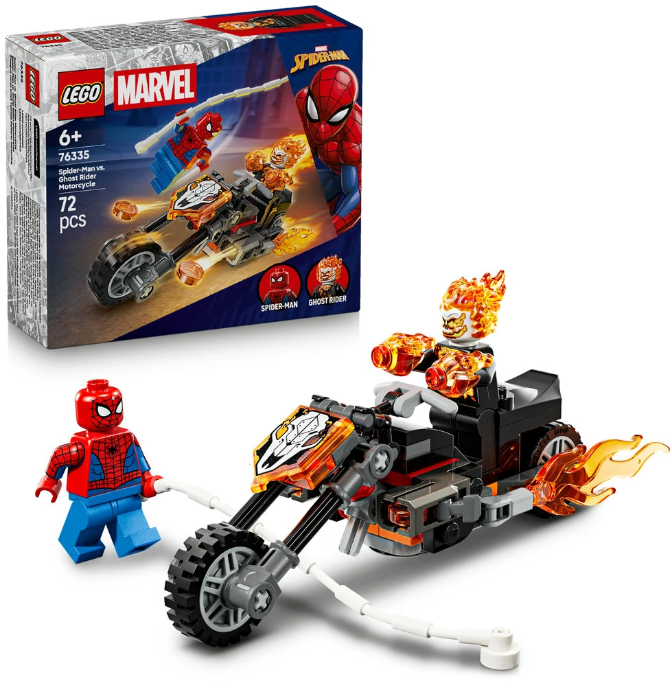 LEGO® | Marvel Žmogus voras prieš Tamsos baikerio motociklą 76335