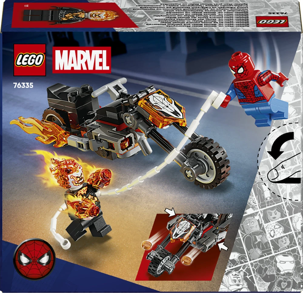 LEGO® | Marvel Žmogus voras prieš Tamsos baikerio motociklą 76335