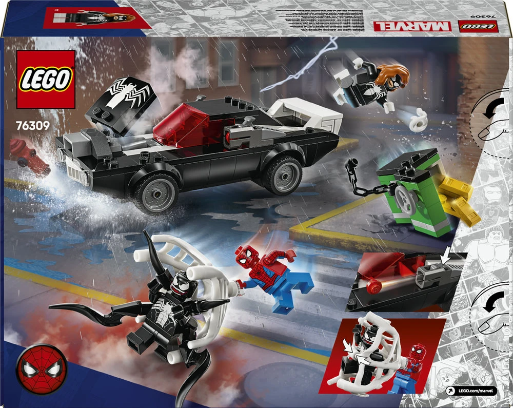 LEGO® Marvel Žmogus voras prieš Venomo galingą automobilį 76309