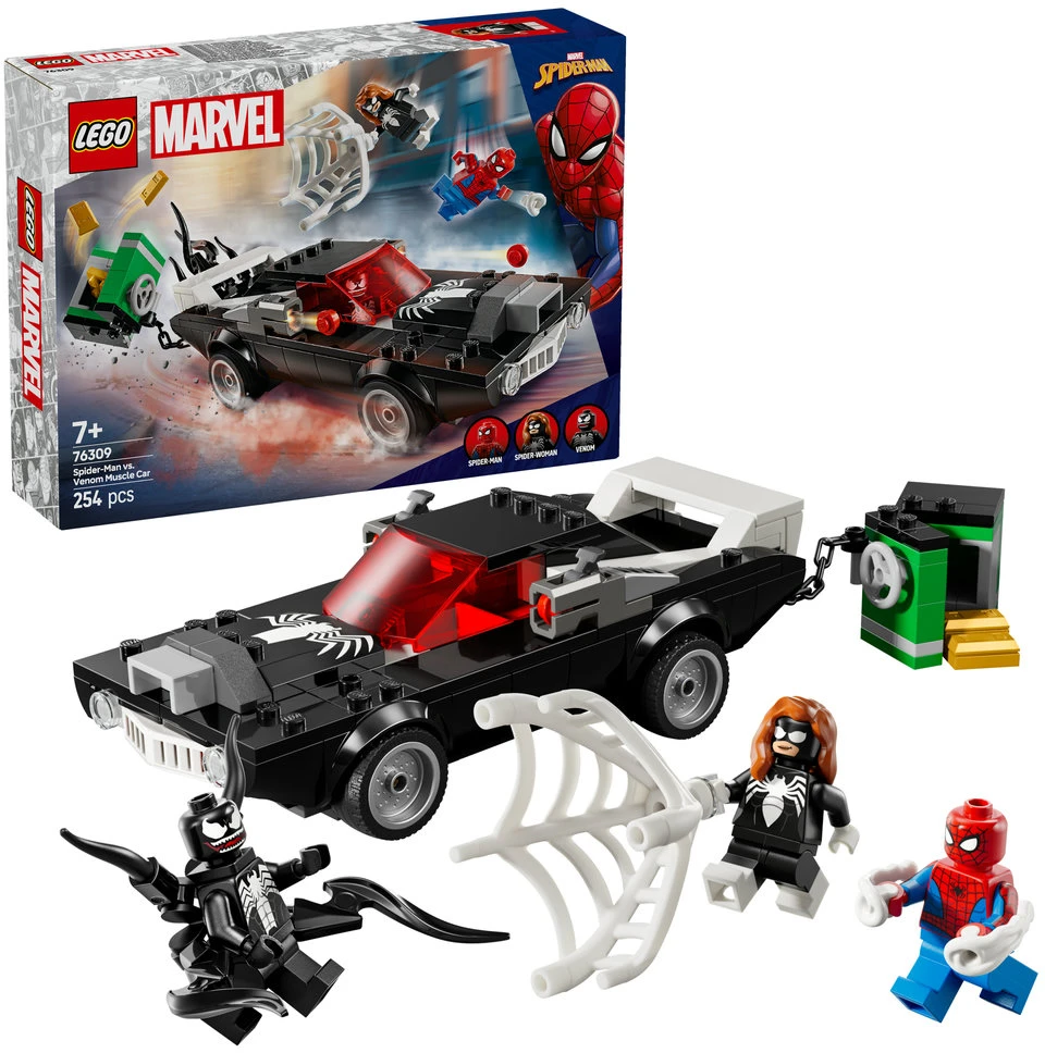 LEGO® Marvel Žmogus voras prieš Venomo galingą automobilį 76309