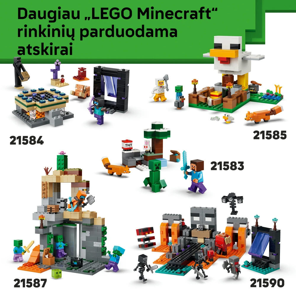 LEGO® Minecraft® Blankusis sodas Konstravimo rinkinys 21586