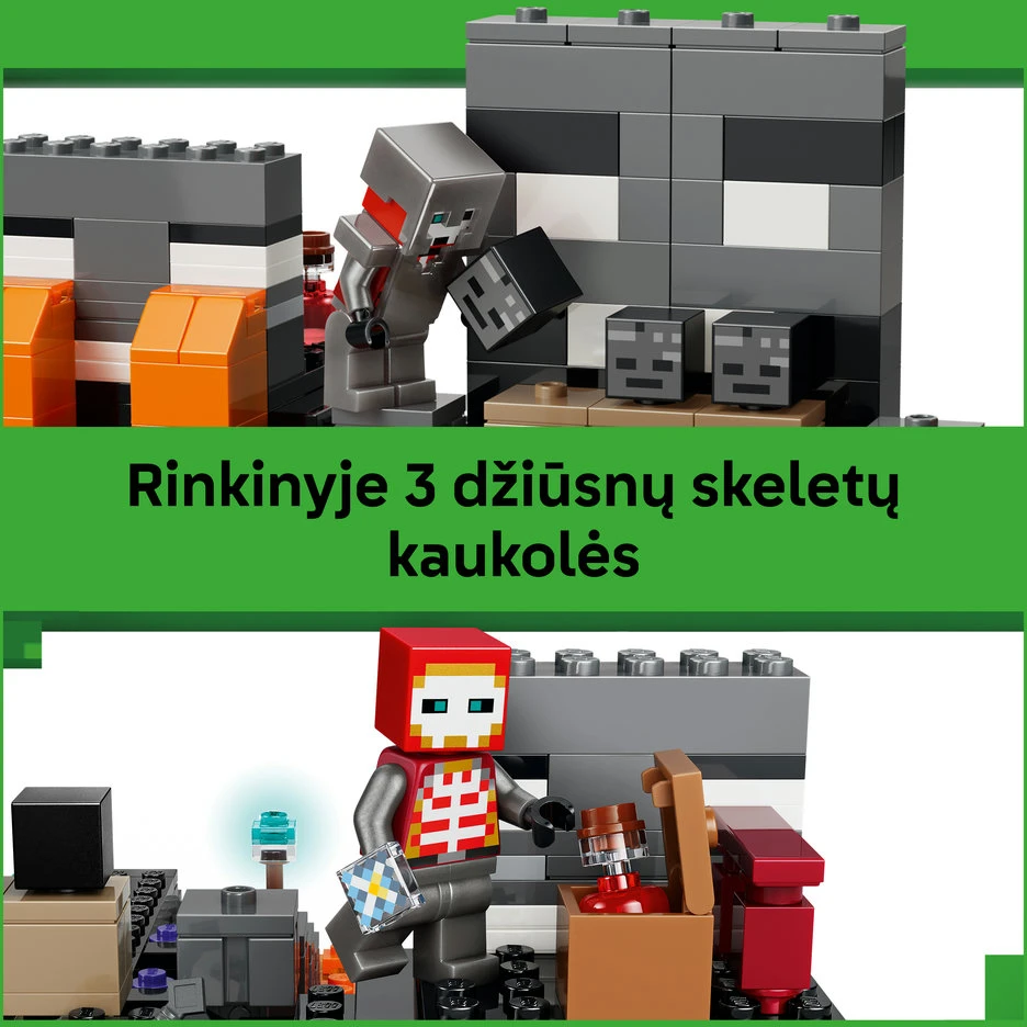 LEGO® Minecraft® Džiūsnų skeletų mūšis Žaidėjo dovana 21590