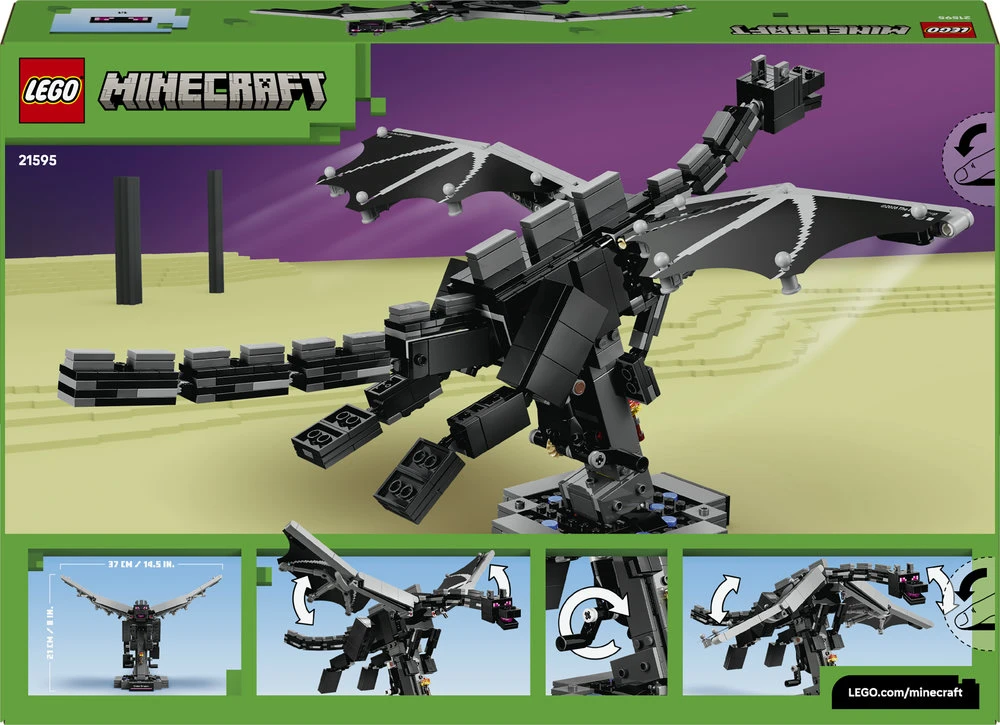 LEGO® Minecraft® Enderio drakonas Žaidimo dekoracija 21595