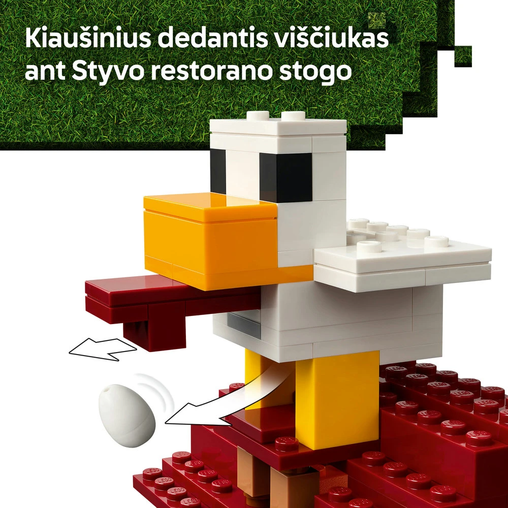 LEGO® Minecraft Gastas balionas ir kaimo užpuolimas (21273)