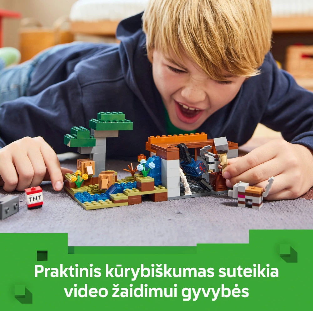 LEGO® Minecraft Kasyklos tyrinėjimas su šarvuočiu (21269)