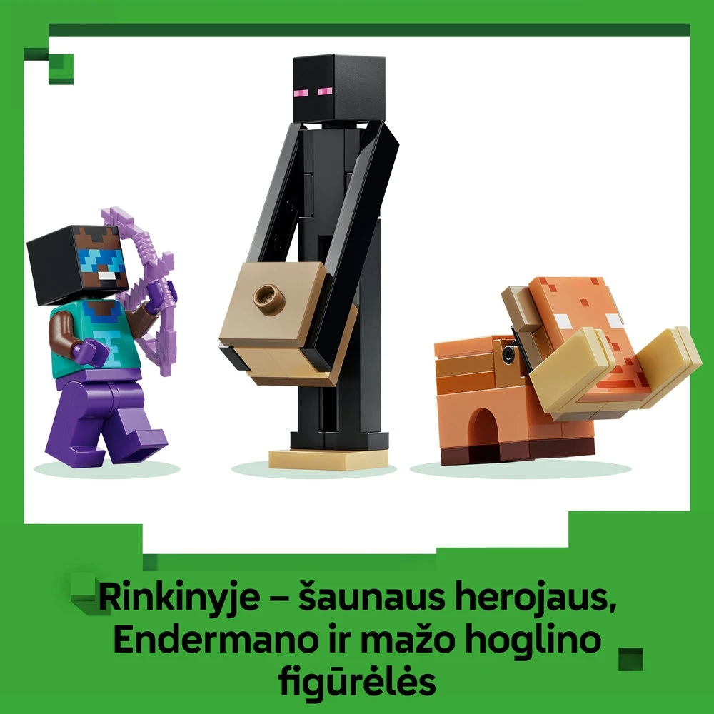 LEGO® Minecraft® Kelionė į Neterį ir Enderį Žaislas 21584