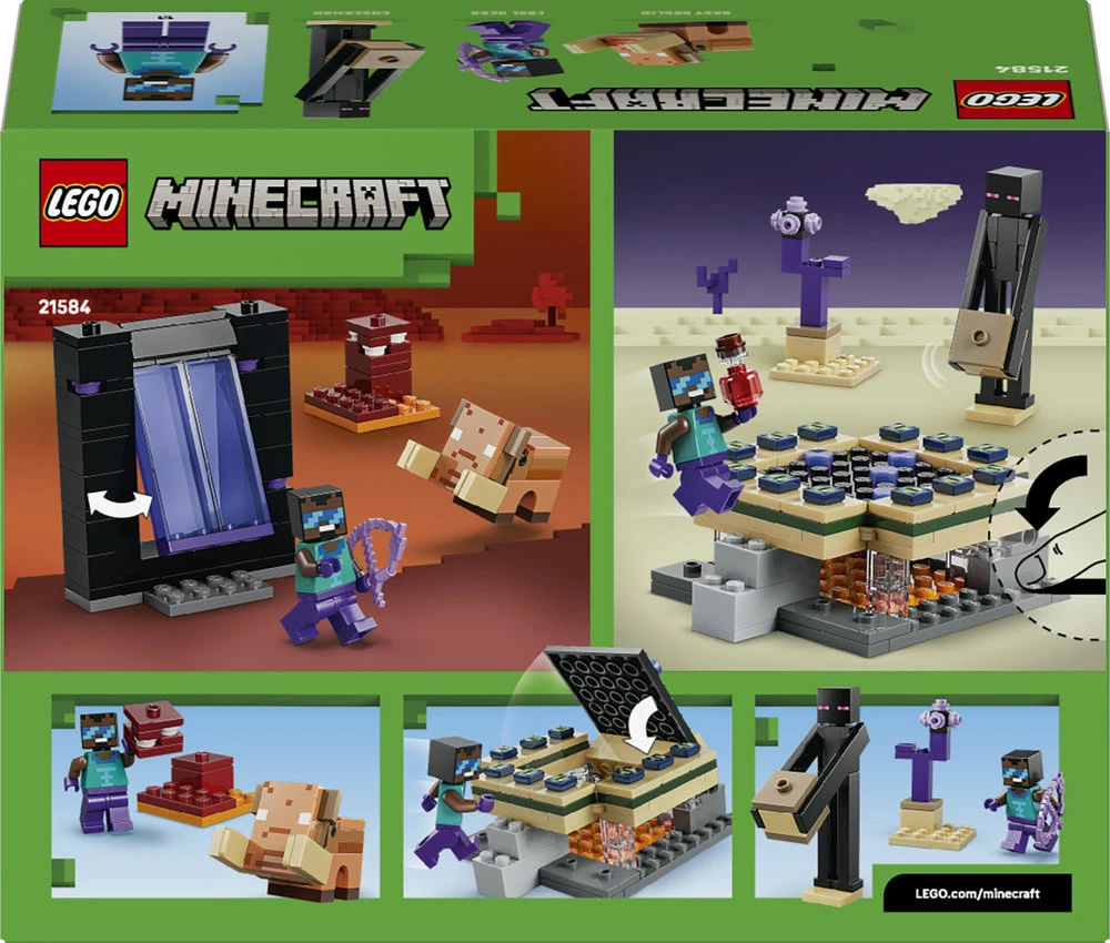 LEGO® Minecraft® Kelionė į Neterį ir Enderį Žaislas 21584