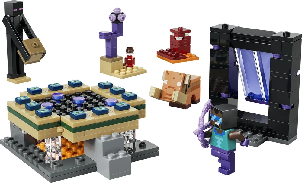 LEGO® Minecraft® Kelionė į Neterį ir Enderį Žaislas 21584