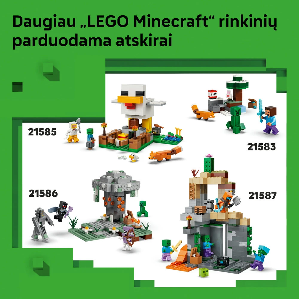 LEGO® Minecraft® Kelionė į Neterį ir Enderį Žaislas 21584