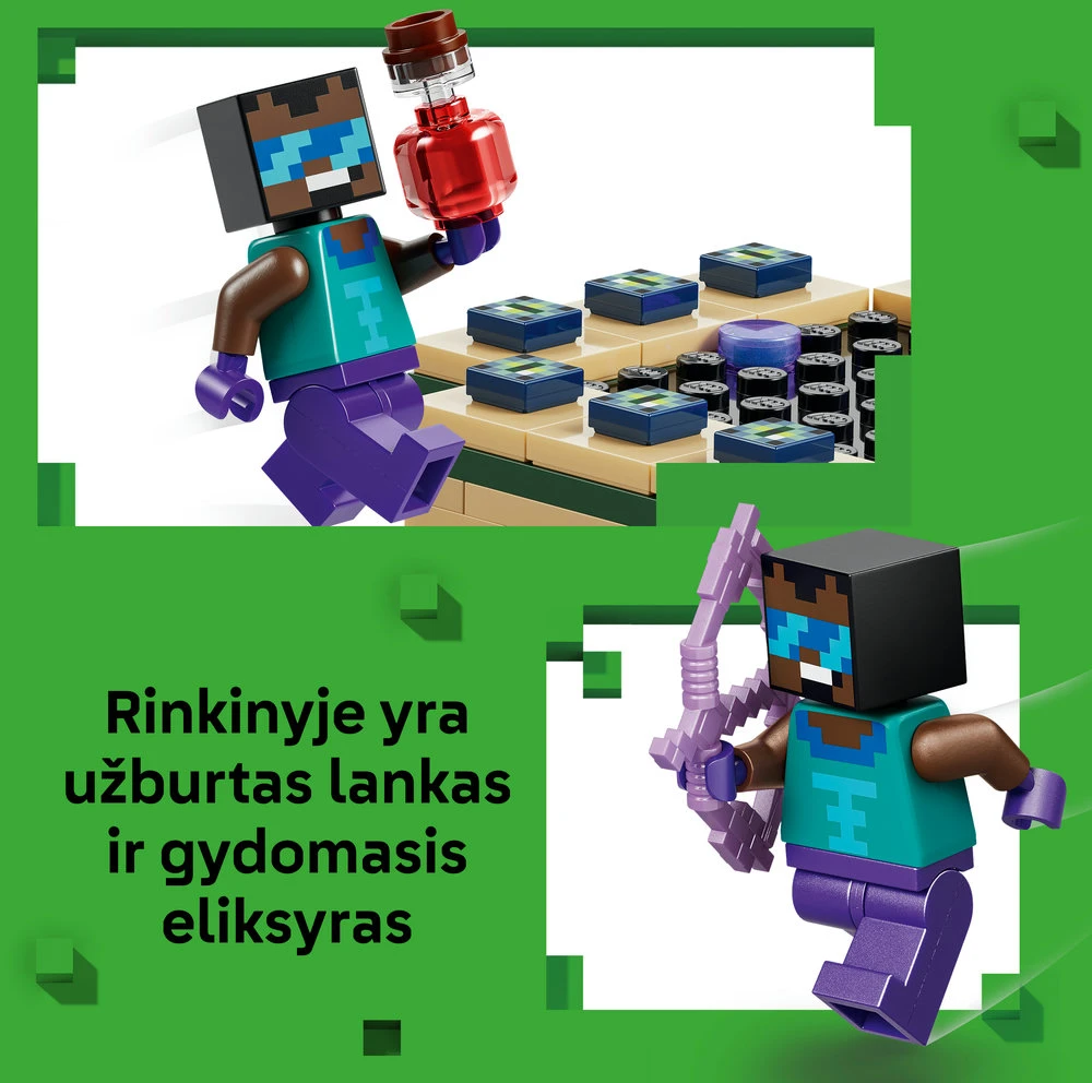 LEGO® Minecraft® Kelionė į Neterį ir Enderį Žaislas 21584