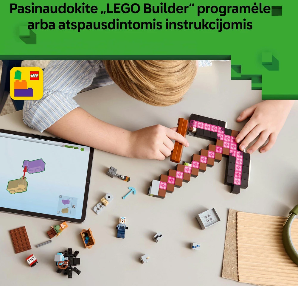 LEGO® Minecraft® Kirtiklio kasykla Kambario dekoras 21277