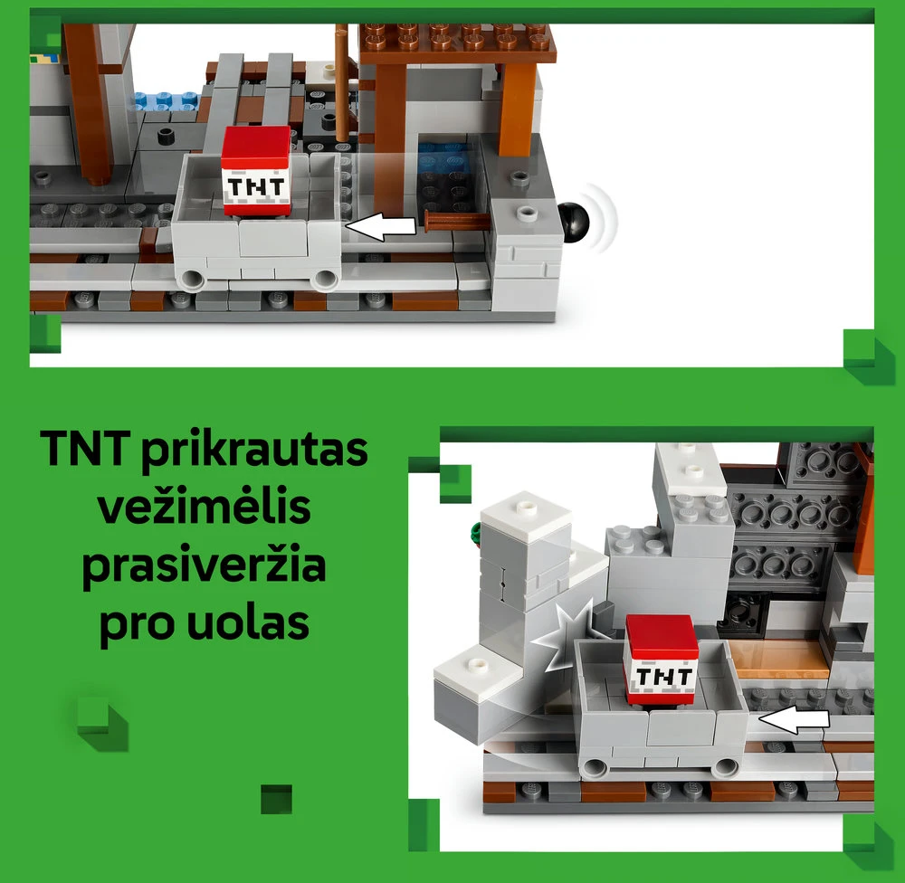 LEGO® Minecraft® Kirtiklio kasykla Kambario dekoras 21277