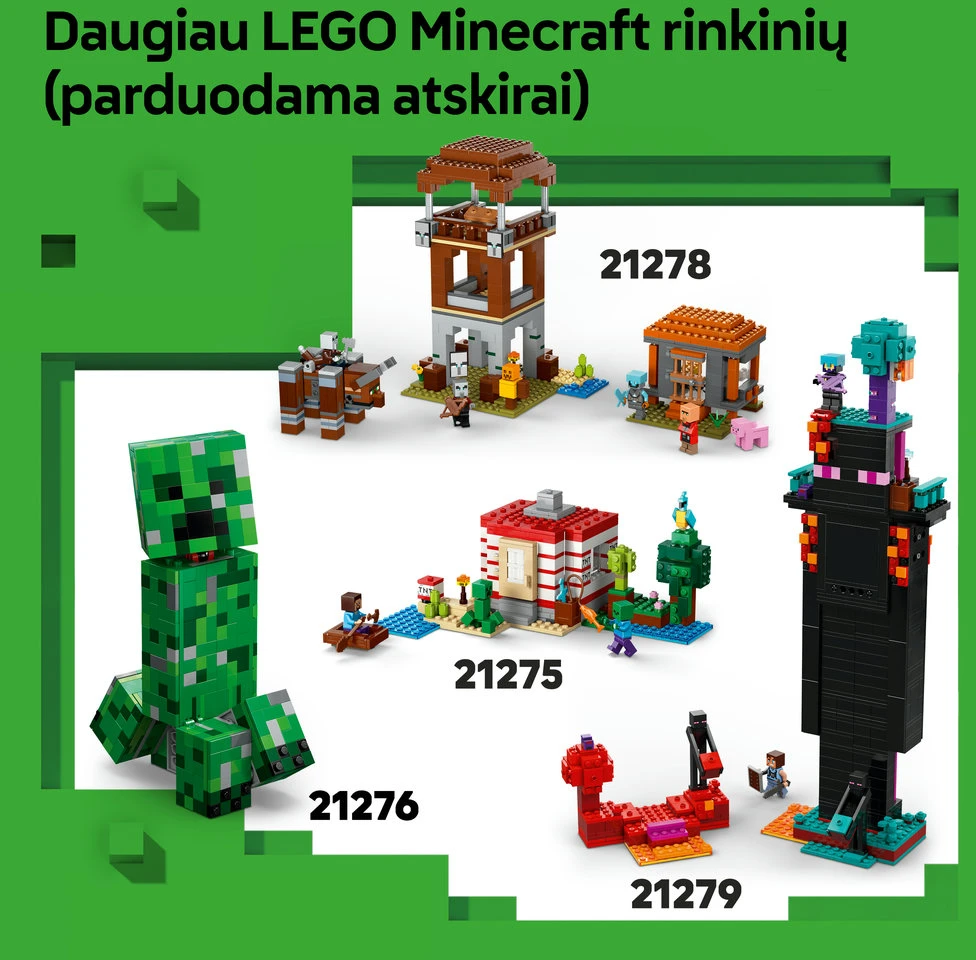 LEGO® Minecraft® Kirtiklio kasykla Kambario dekoras 21277