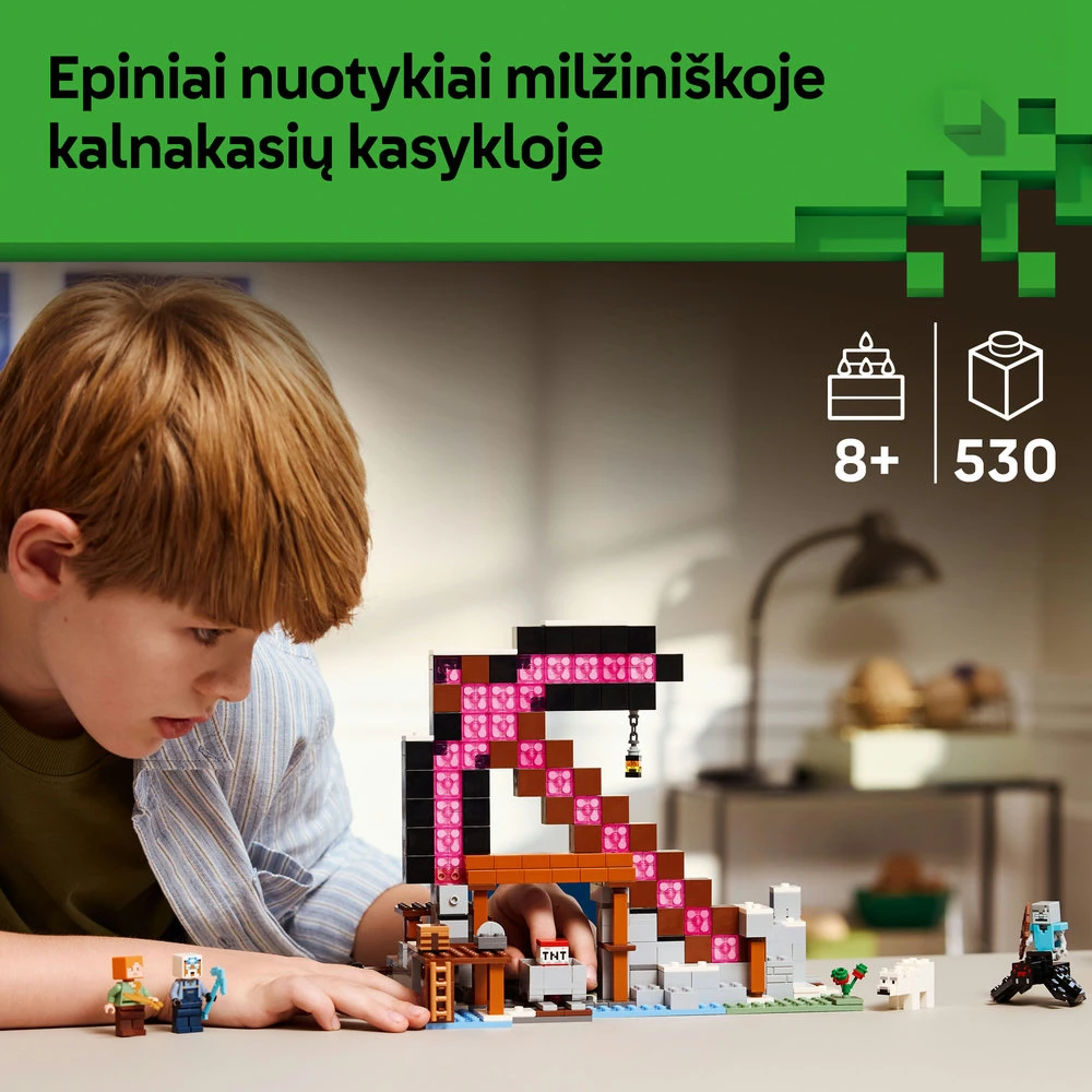 LEGO® Minecraft® Kirtiklio kasykla Kambario dekoras 21277