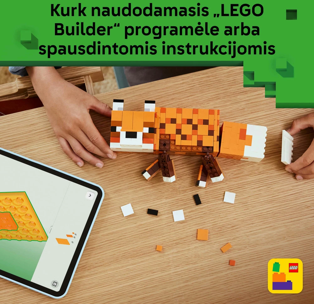 LEGO® Minecraft® Lapė Žaidimo tematikos dekoracija 21588