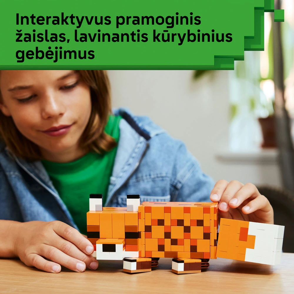 LEGO® Minecraft® Lapė Žaidimo tematikos dekoracija 21588