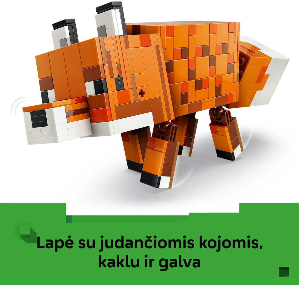 LEGO® Minecraft® Lapė Žaidimo tematikos dekoracija 21588