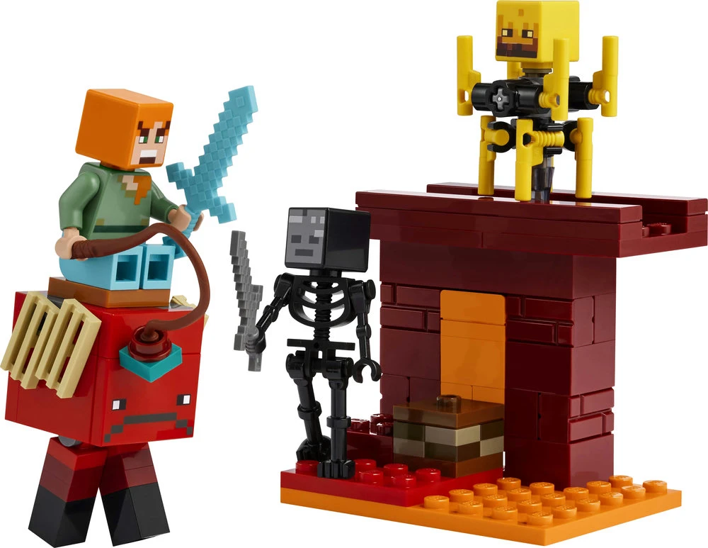 LEGO® Minecraft Lavos mūšis Nether dimensijoje (21266)