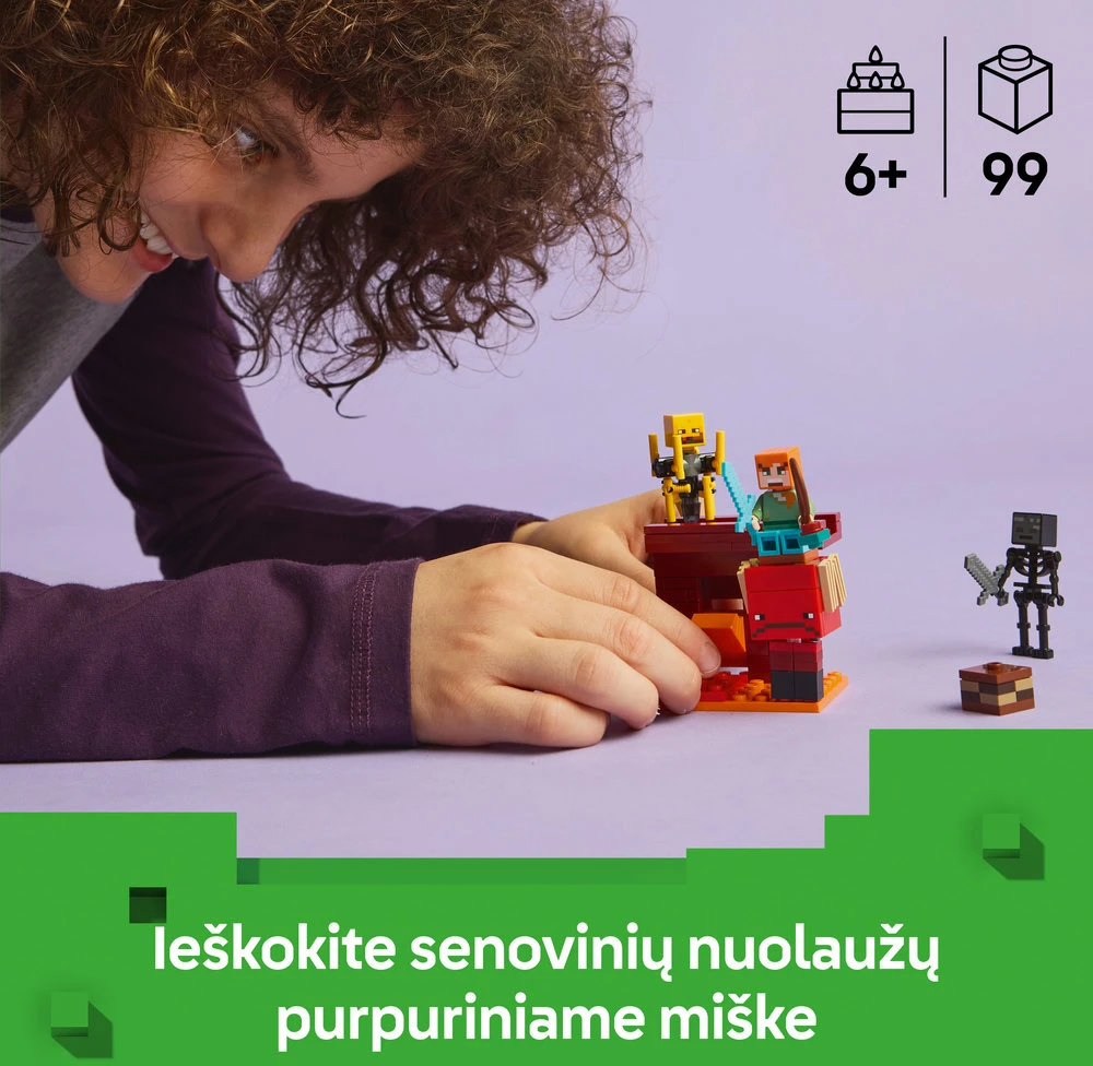 LEGO® Minecraft Lavos mūšis Nether dimensijoje (21266)