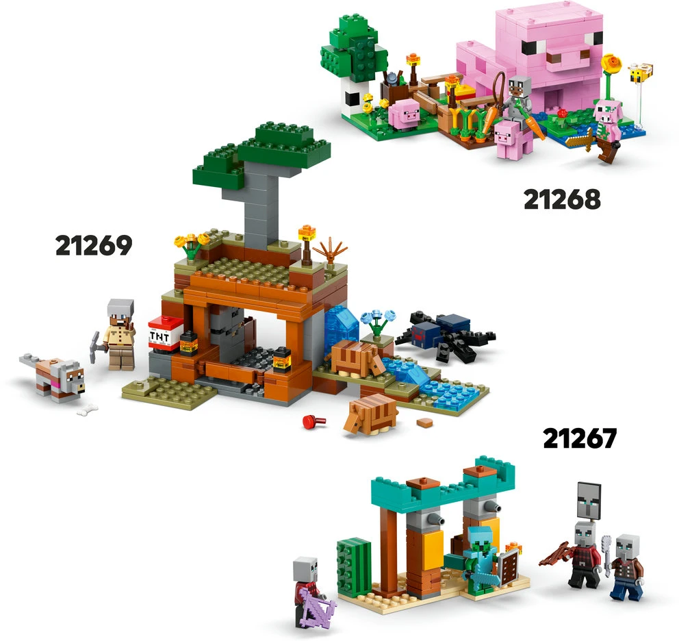 LEGO® Minecraft Lavos mūšis Nether dimensijoje (21266)