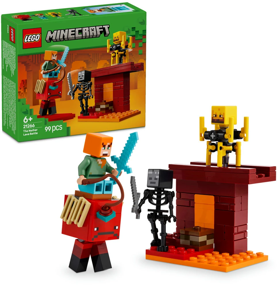 LEGO® Minecraft Lavos mūšis Nether dimensijoje (21266)