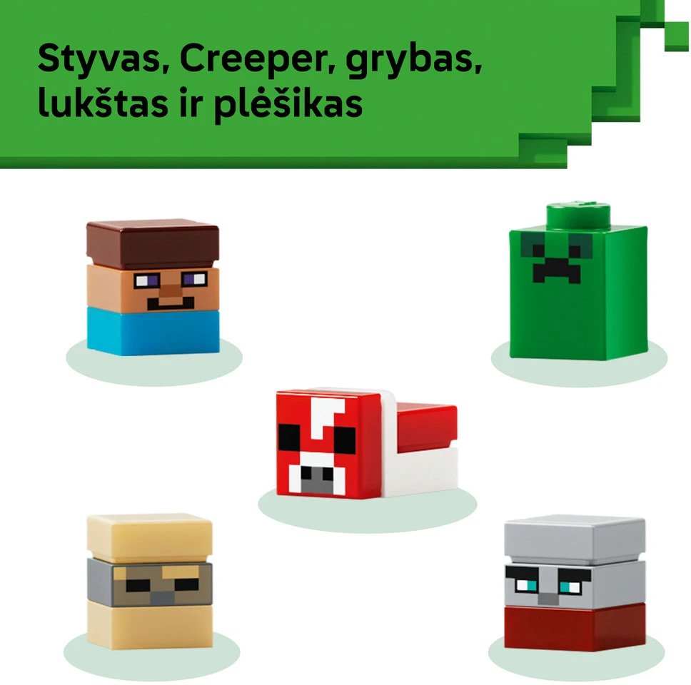 LEGO® Minecraft® Mini biomai Konstravimo rinkinys 21589