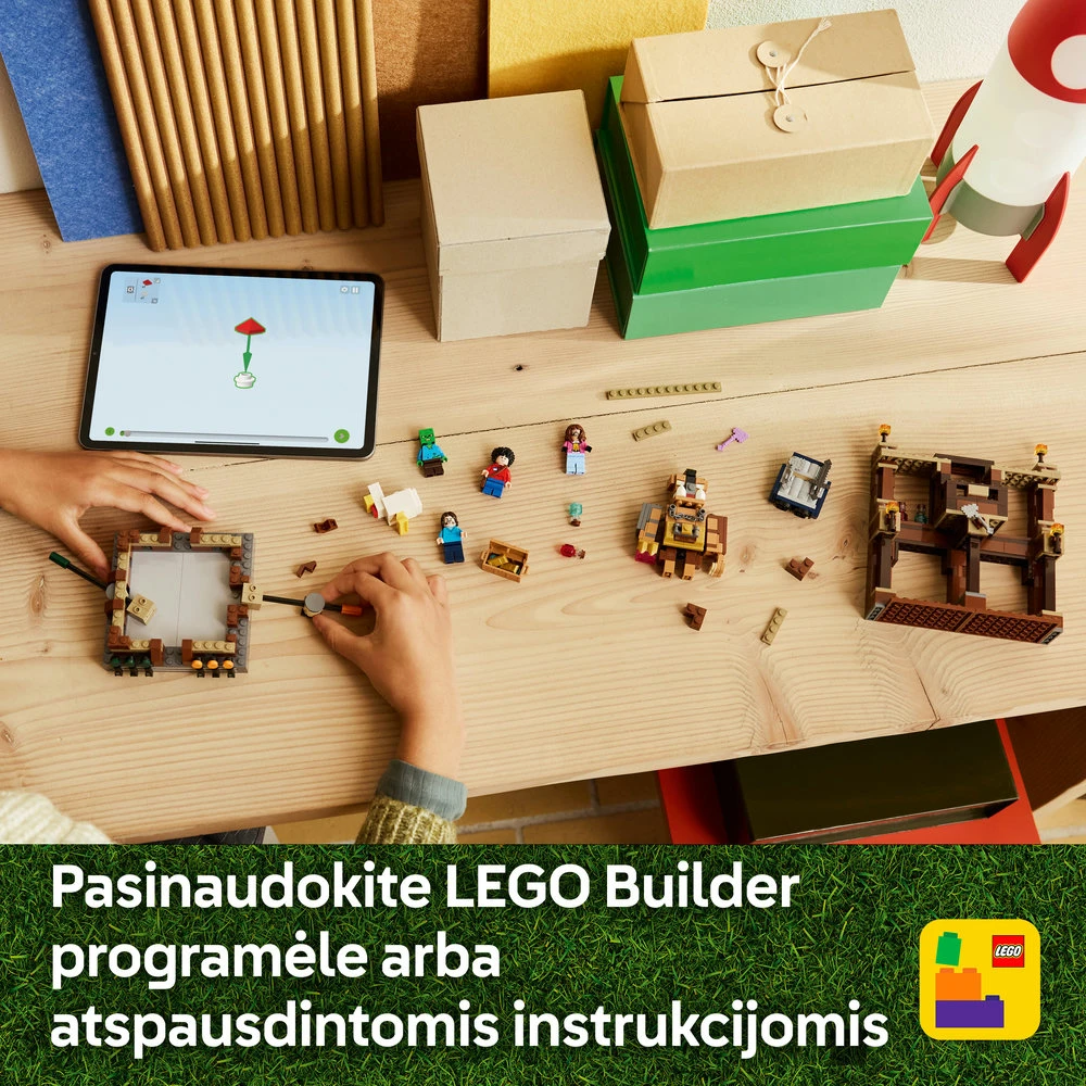 LEGO® Minecraft Miško dvaro kovų ringas (21272)