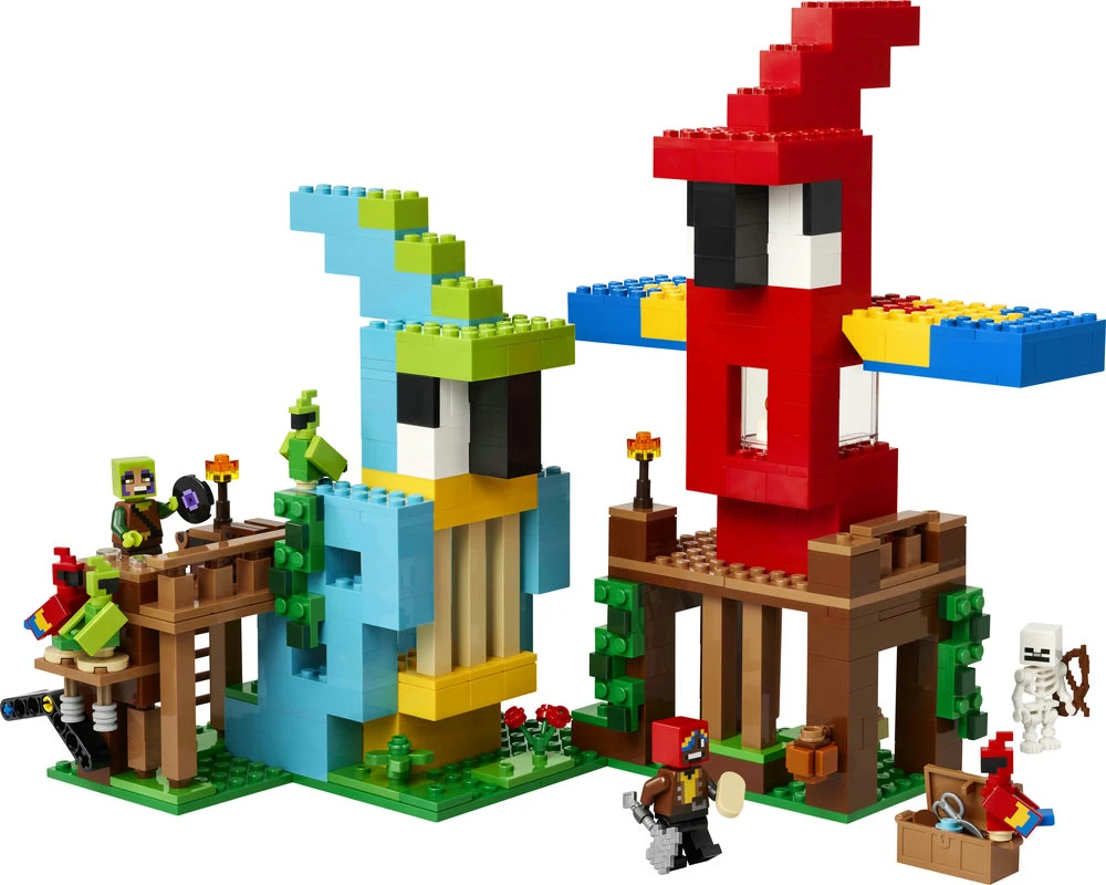 LEGO® Minecraft® Papūgų namai, žaidimo rinkinys 21282
