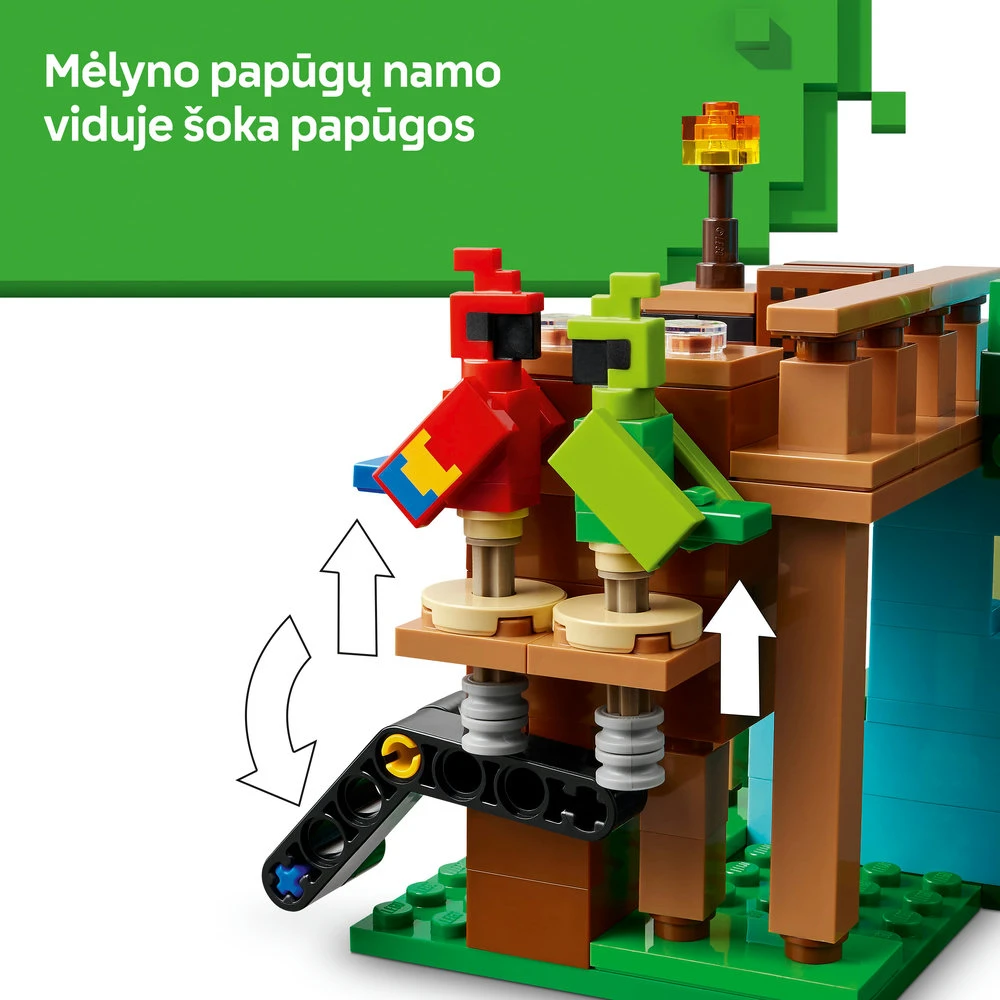 LEGO® Minecraft® Papūgų namai, žaidimo rinkinys 21282