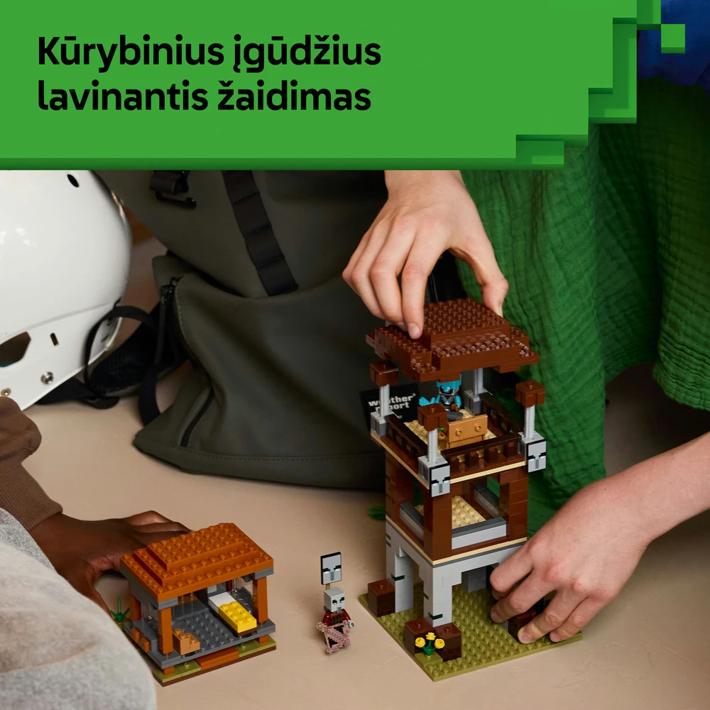 LEGO® Minecraft® Plėšikų sargybos postas ir naikintojas 21278