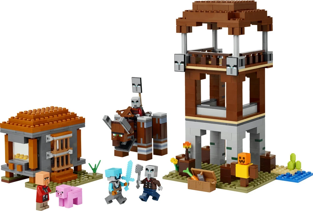 LEGO® Minecraft® Plėšikų sargybos postas ir naikintojas 21278