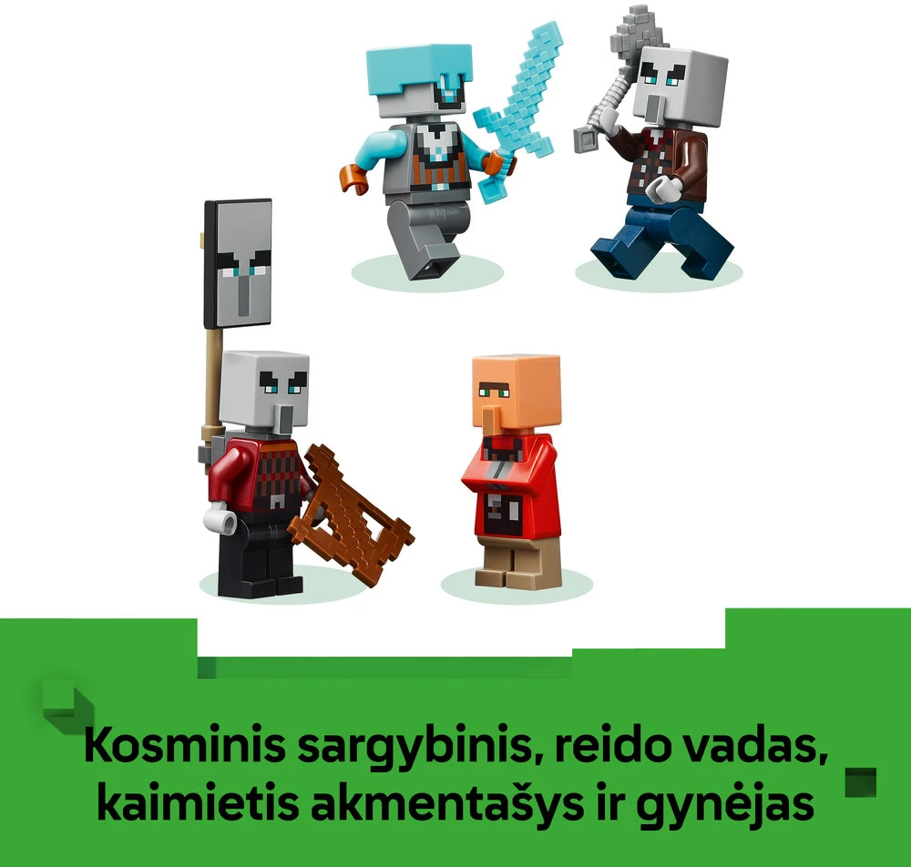 LEGO® Minecraft® Plėšikų sargybos postas ir naikintojas 21278