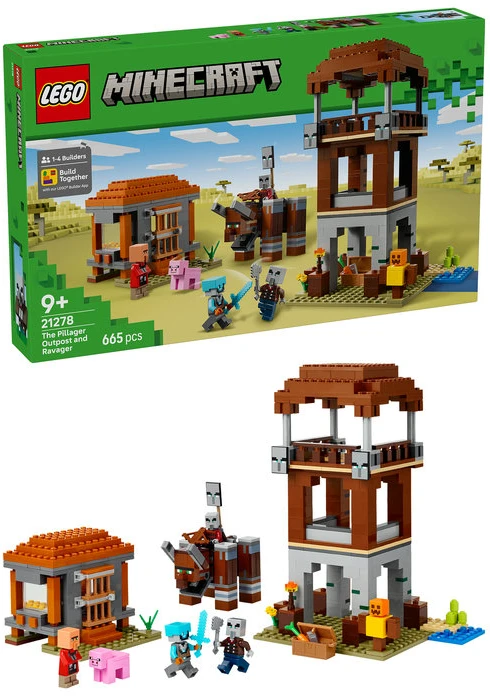 LEGO® Minecraft® Plėšikų sargybos postas ir naikintojas 21278