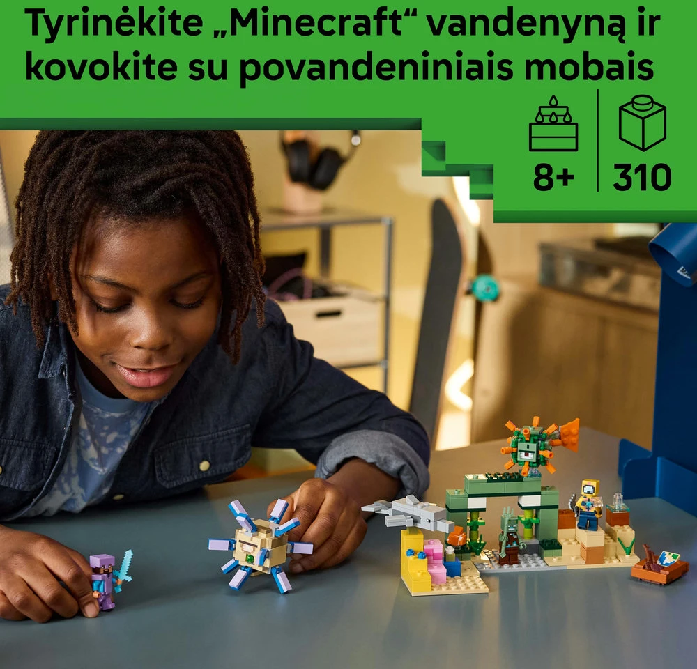 LEGO® Minecraft® Povandeninis nuotykis Rinkinys 21598