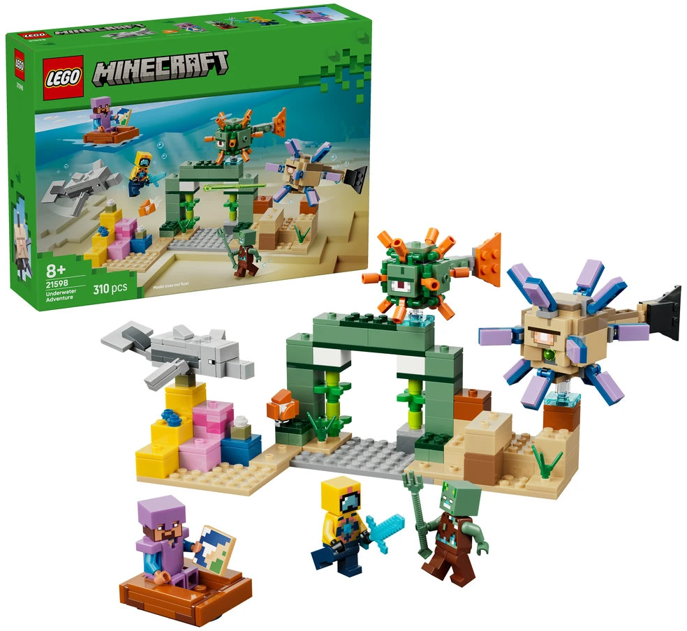 LEGO® Minecraft® Povandeninis nuotykis Rinkinys 21598