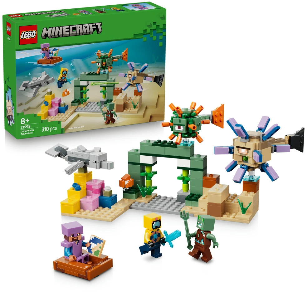 LEGO® Minecraft® Povandeninis nuotykis Rinkinys 21598