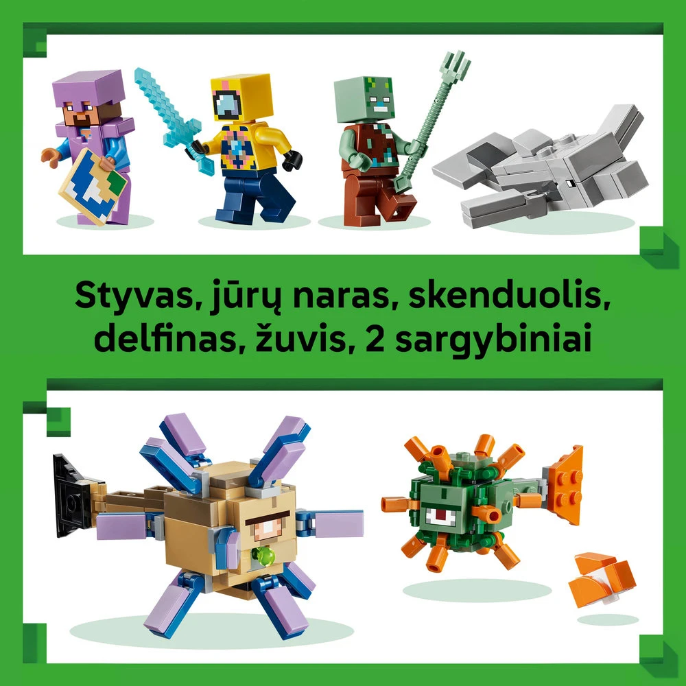 LEGO® Minecraft® Povandeninis nuotykis Rinkinys 21598