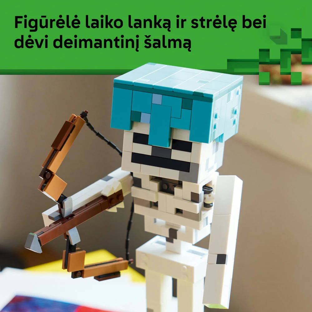 LEGO® Minecraft® Skeletas Žaidimo tematikos dekoras 21594
