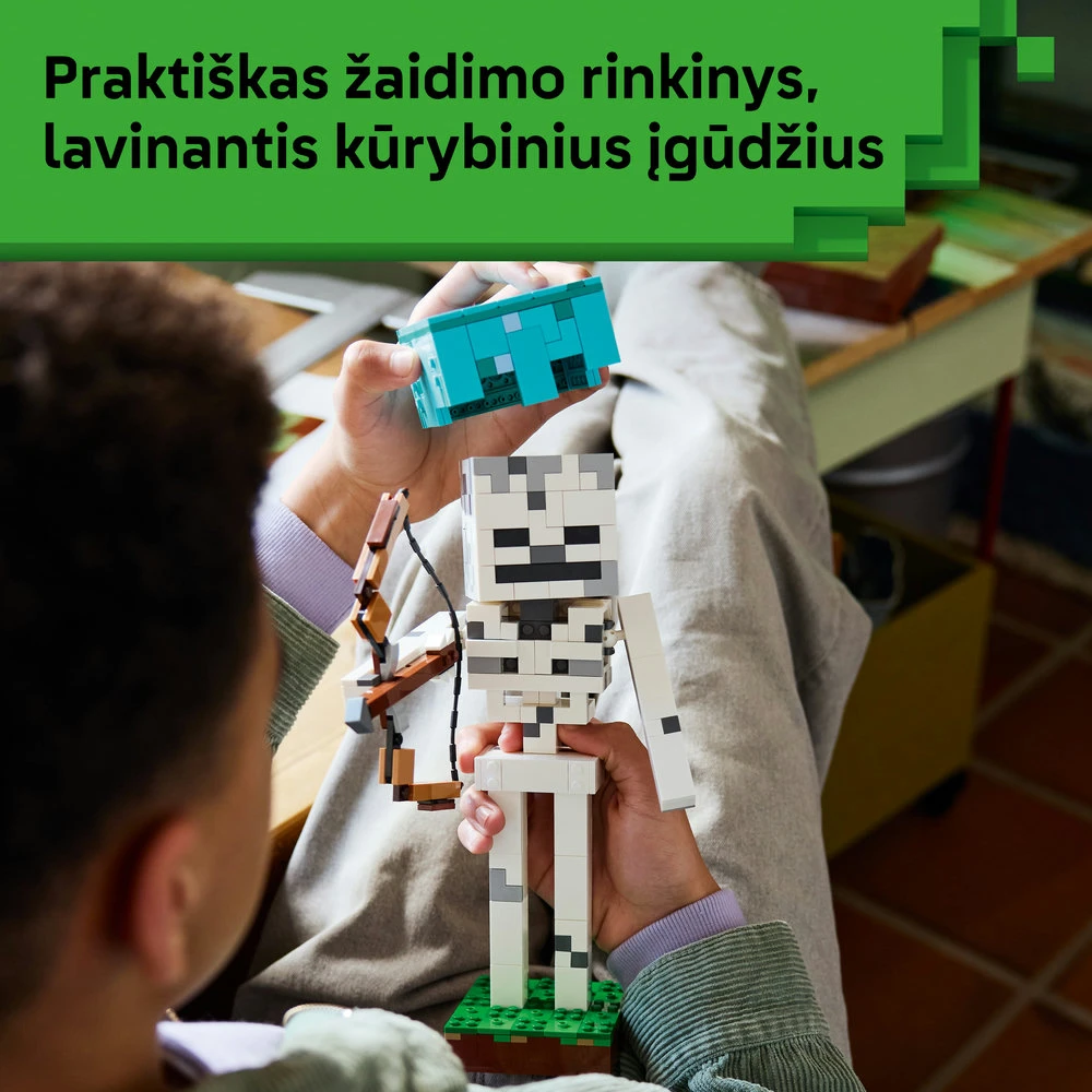 LEGO® Minecraft® Skeletas Žaidimo tematikos dekoras 21594