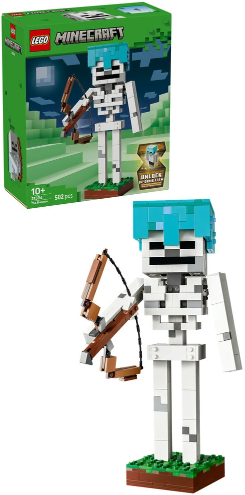 LEGO® Minecraft® Skeletas Žaidimo tematikos dekoras 21594