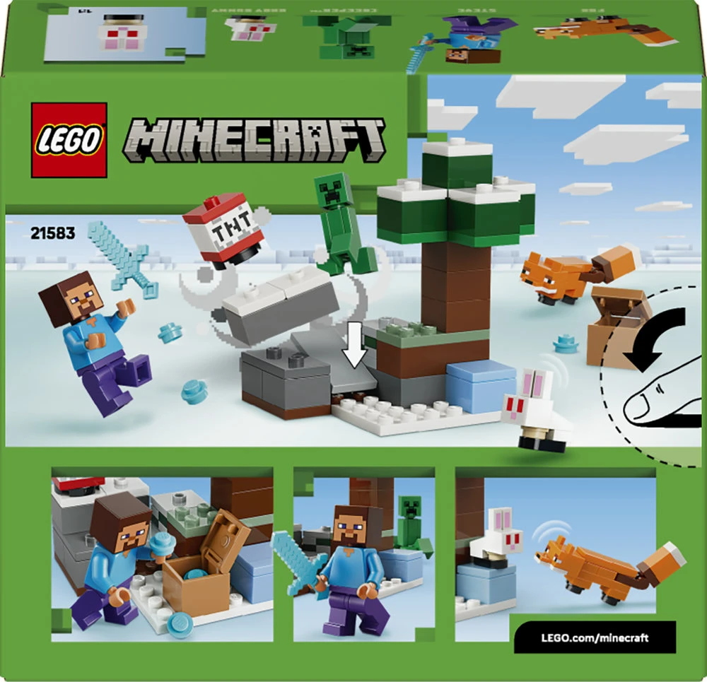 LEGO® Minecraft® Styvo nuotykis taigoje Dovana 21583