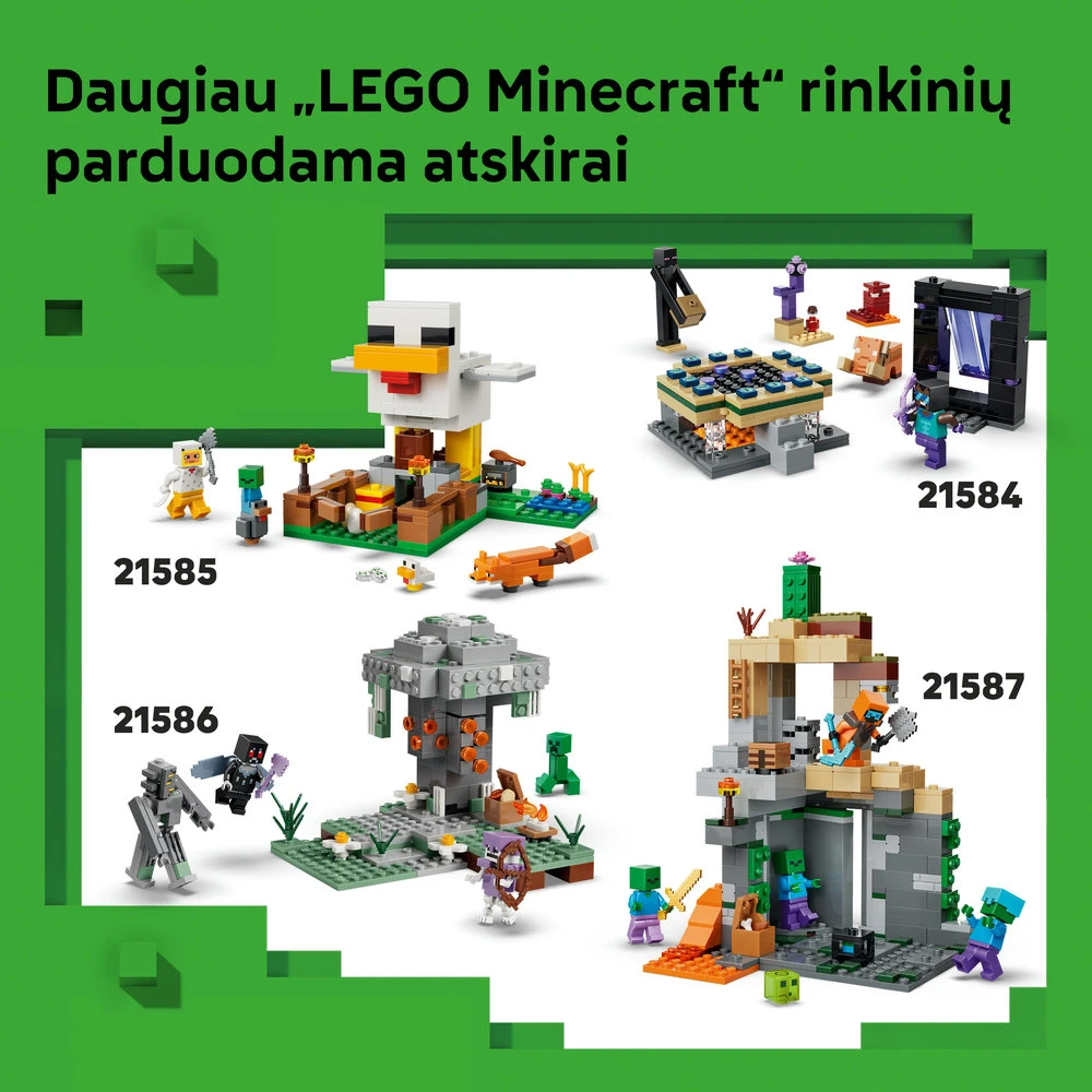 LEGO® Minecraft® Styvo nuotykis taigoje Dovana 21583