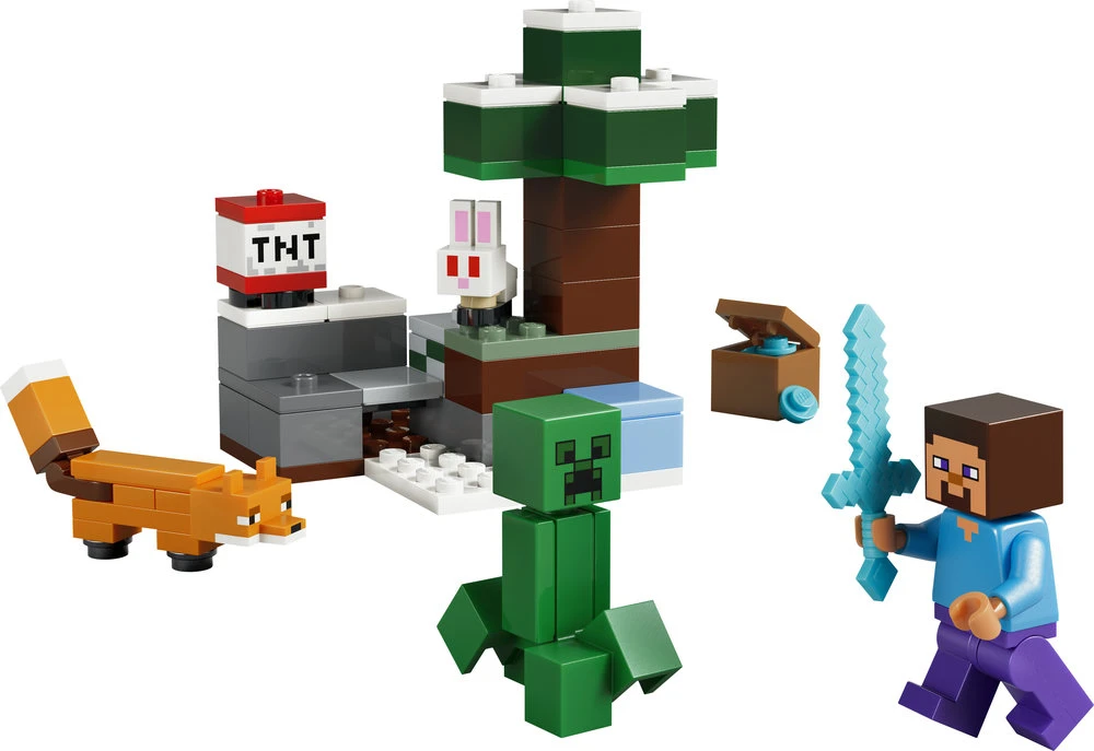 LEGO® Minecraft® Styvo nuotykis taigoje Dovana 21583