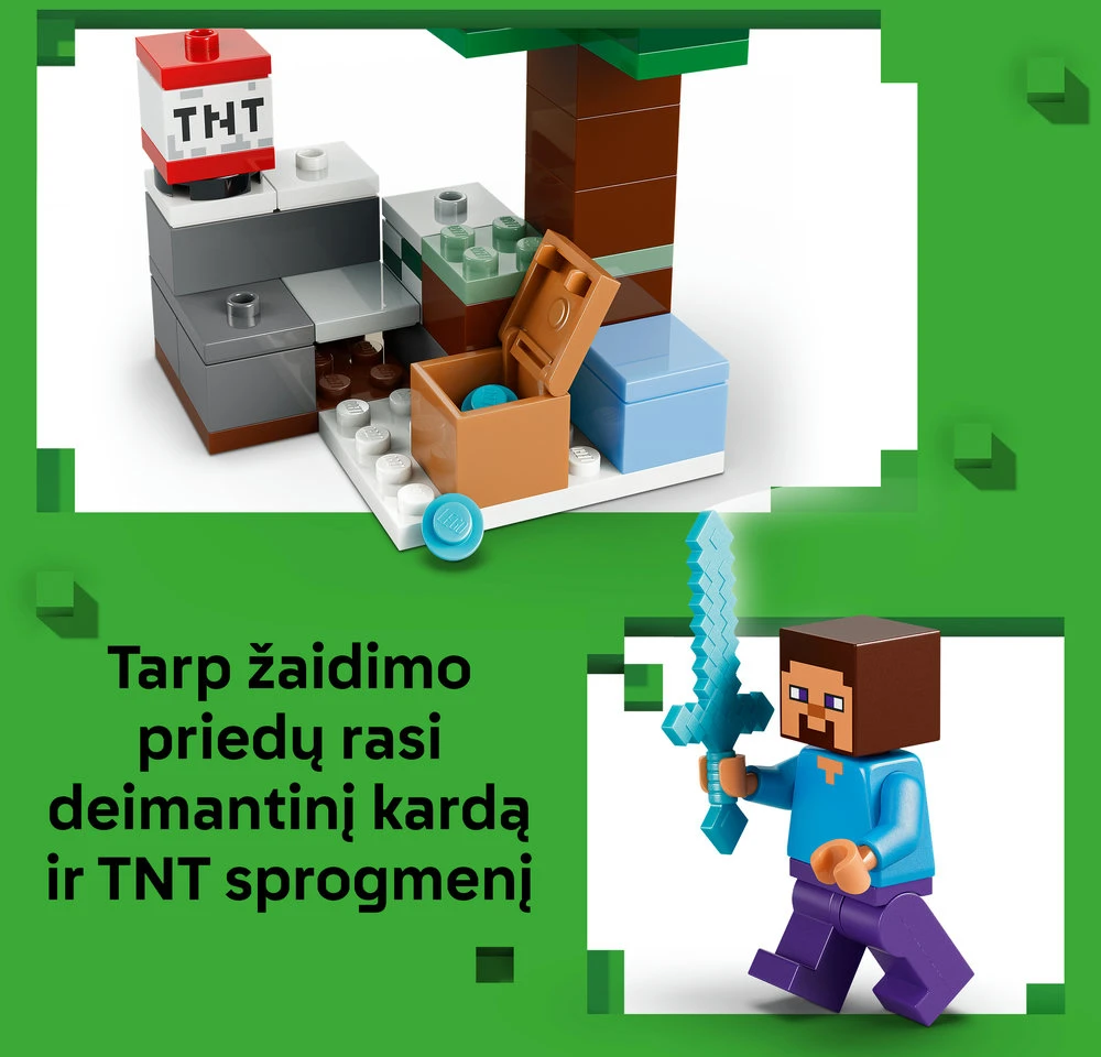 LEGO® Minecraft® Styvo nuotykis taigoje Dovana 21583