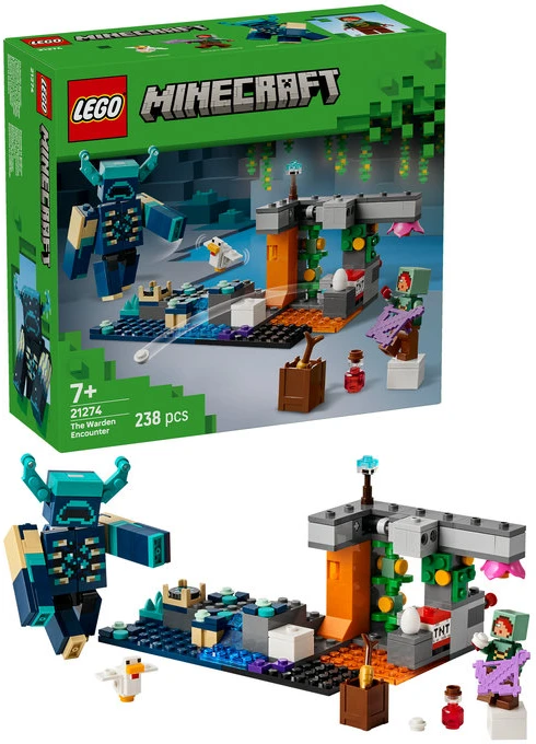 LEGO® Minecraft® Susirėmimas su prižiūrėtoju Suvenyras 21274