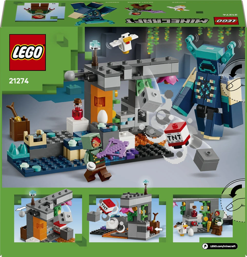 LEGO® Minecraft® Susirėmimas su prižiūrėtoju Suvenyras 21274