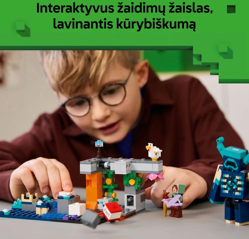 LEGO® Minecraft® Susirėmimas su prižiūrėtoju Suvenyras 21274